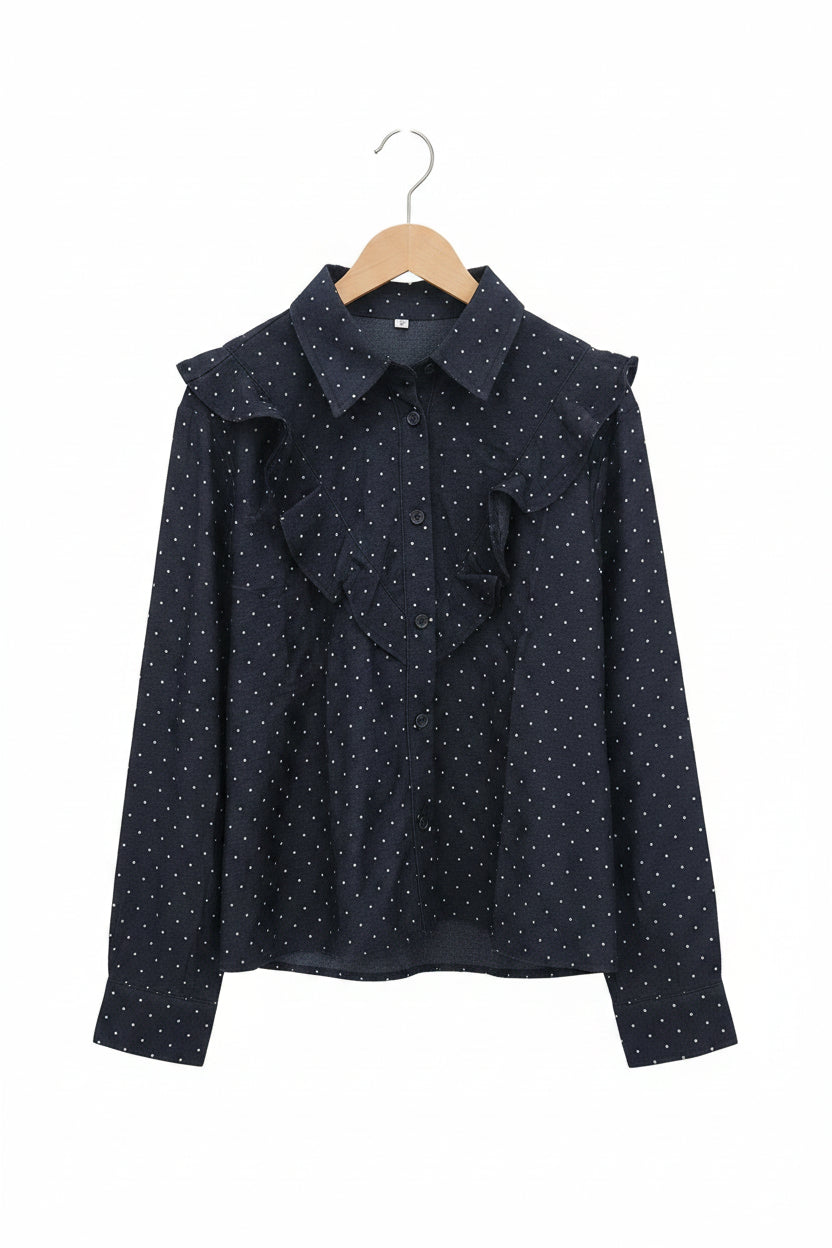 Camisa vaquera topo